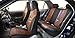 FH Group FH-PU160114 PU Classic Leather Seat Covers Brown/Black, Airbag Compatible and Split Bench-Fit Most Car, Truck, SUV, or Van