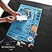 DREMINOVA Professional Large soldering Mat (55x35cm) Repair Silicone Magnetic Work Mat For Electronics, Computer, Cell Phone DIY, Welding Heat Resistant Anti-Static Repair Mat For Solder Iron Station