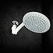 HealthyLifeStyle! Shower Head | Rainfall High Pressure 9.5” w/Adjustable Extension Arm | 109 Self-Clean Jets | Chrome, White and Brushed Nickel