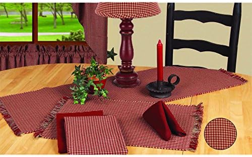 Amazon Com Home Collection By Raghu Newbury Gingham Barn Red