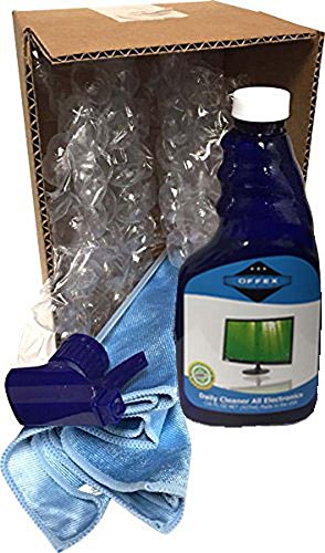 Offex Screen Cleaner Kit Includes 16 Oz Spray Bottle with Microfiber Cloth