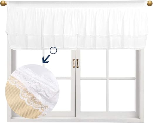 Amazon Com Fulu Bro White Lace Window Valance Baby Girl Valance