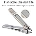 Nail Clippers, Cuticle Clipper, Medical Grade Stainless Steel, Sharp and Durable Nail Cutter for Men and Women (M-1110plus)