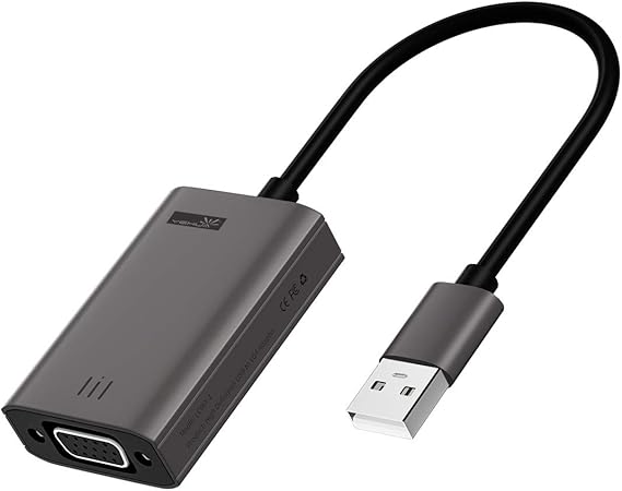 Yehua Usb Naar Vga Adapter Compatibel Met Windows 7 8 10 Macos 10 12 Hd 1080p Adapter Usb Naar Vga Met Audio Uitgang Voor Hdtv Laptop Amazon Nl