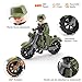 16 PCS Building Block Toy Set, Motorcycle / Vehicle with Army Mini Figures Play Set, Assemble & Removable Motorcycle Military Toys Figures Car Party Favors Fits Boys and Girls
