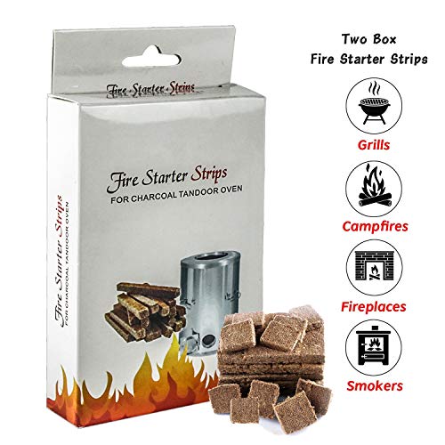 MIGI WOLF Fire Starters (24 Strips) Natural Sticks Safe Cubes Blocks