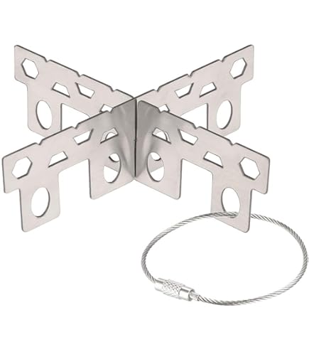 Stainless Steel Alcohol Stove Cross Stand - Mini Camping Stove Rack Support For Outdoor Cooking