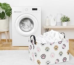 Sanjiaofen Rectangular Cat Baskets,Cat Paw Storage