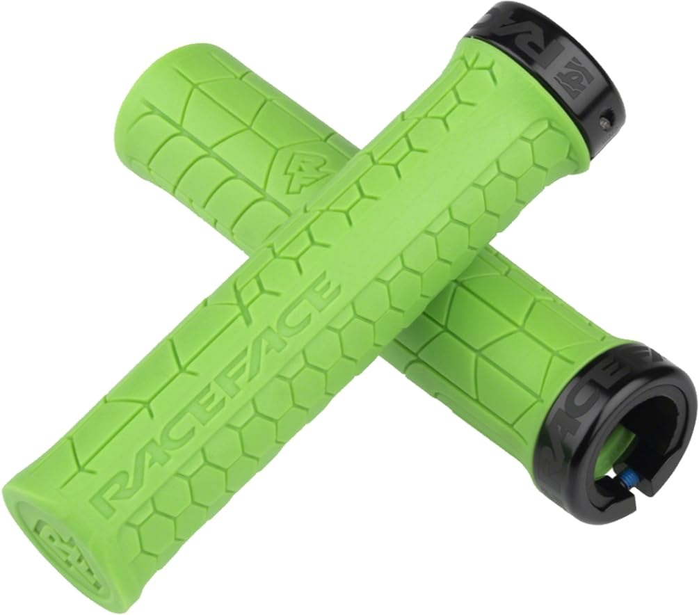 RaceFace Unisex's Getta Grips, Green/Black, 30mm — image 1