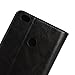 iCoverCase Xiaomi Mi Max Case, Crazy Horse Pattern Genuine Leather Case [Wallet Function] Flip Stand Cover with Card Slot for Xiaomi Mi Max(6.44inch)(Black)