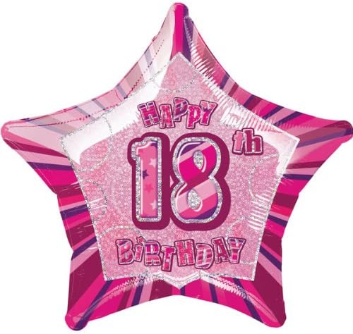 Happy 18th Birthday Pink Foil Balloon