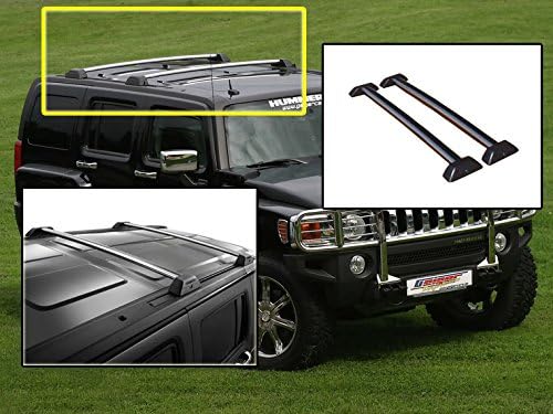 For 2006-2010 Hummer H3 Silver Roof Rack Cross Bars Set W/ Lock H3T Luggage