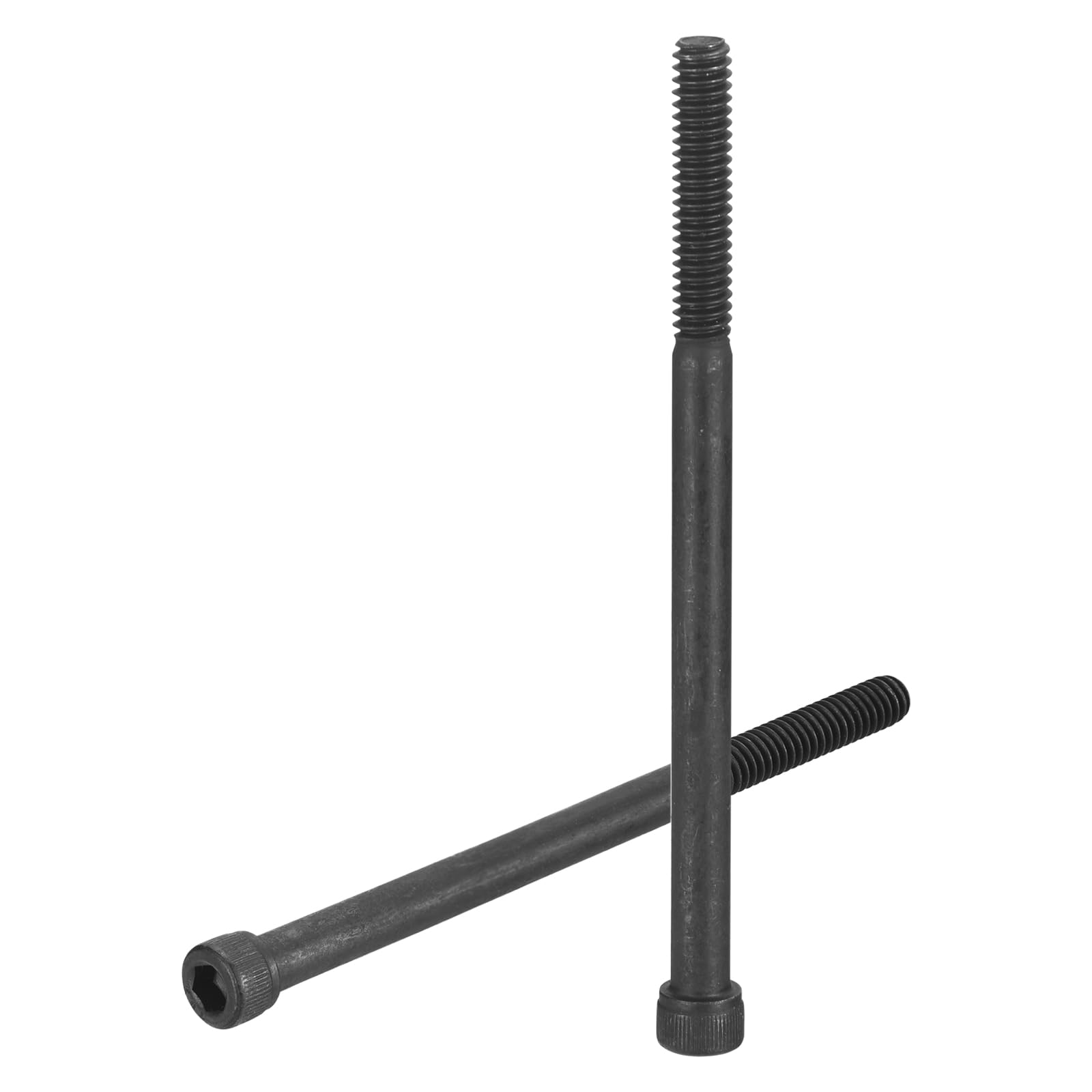 uxcell Hex Socket Bolts (1/4"-20x5"), 304 Stainless Steel Hex Socket Drive Screws, Black, 20 Pcs — image 1