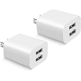 USB Wall Charger Block 2Pack Dual Port Cube Plug Power Charging Adapter Brick for Apple iPhone 15/14/13/12/XS Max/XR/X/8/8 Pl