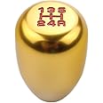 DEWHEL Universal for Honda Acura 5 Speed Manual Shift Knob M10x1.5 Screw On Gold