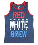 Red White & Brew Beer Graphic Tank Top