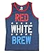 Red White & Brew Beer Graphic Tank Top