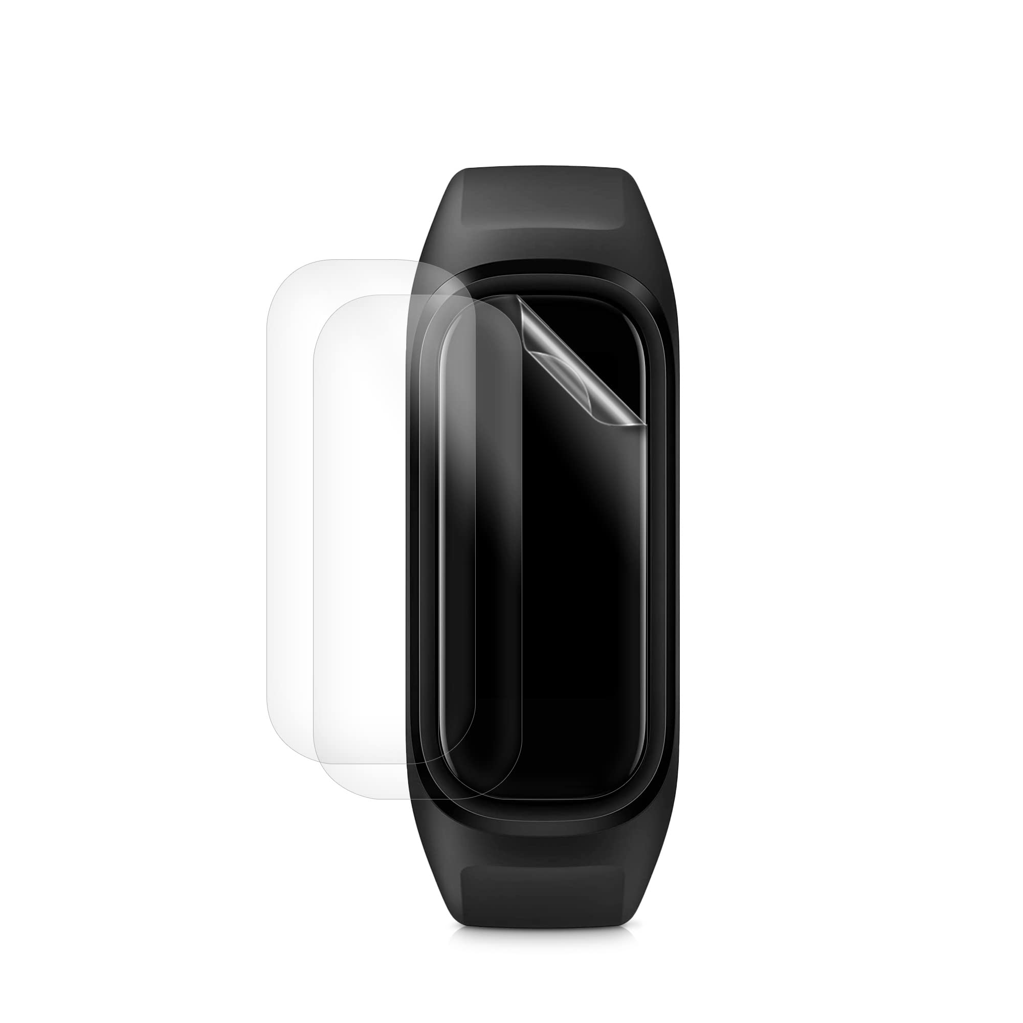 kwmobile Screen Protectors Compatible with Oppo Band Sport - Set of 3x Clear TPU Films - Transparent