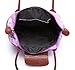 Crest Design Women's Large Handbag Tote Bag Shoulder Bag Purse for Work School Travel Gym Shopping Beach (Purple Butterfly)