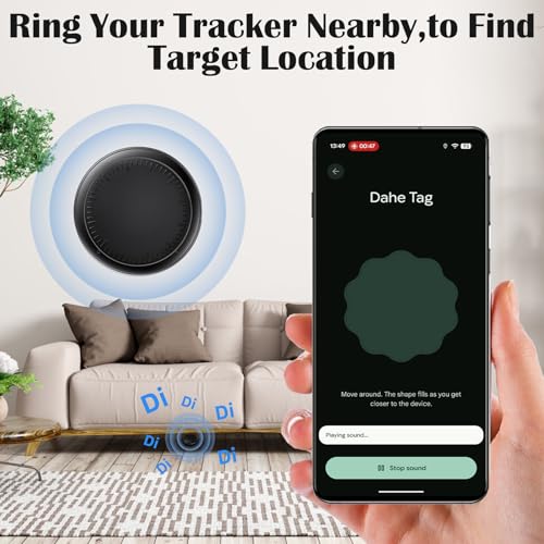 Car GPS Tracker, Bluetooth Locator Compatible for Android without ABO, Global Coverage Real Time Magnetic Track GPS, Hidden Android Air Tracker for Car and Motorcycle