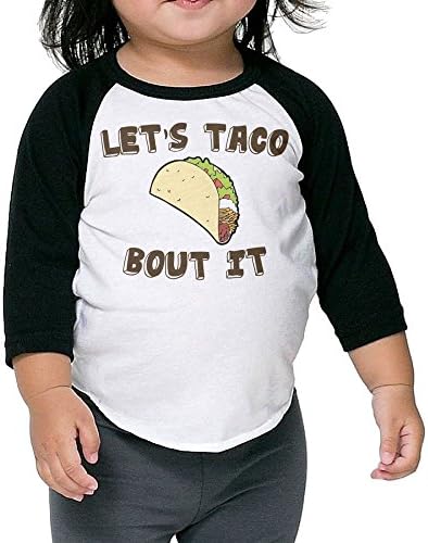 Dongsheng Let's Taco Bout It Round Collar Toddler 3/4 Sleeve T-shirt Size5-6 Toddler