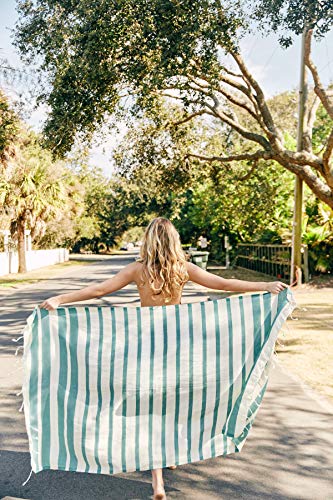 Fair-Seas-Supply-Co-Turkish-Towel-Peshtemal-Towel-100-Organic-Turkish-Cotton-Quick-Dry-and-Lightweight-39-x-71-Large-Caribbean-Blue