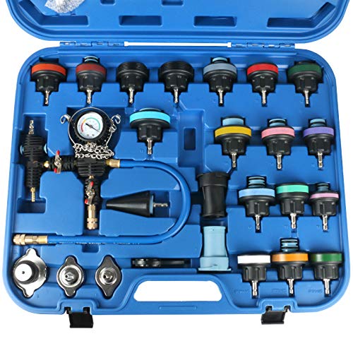 BELEY Automotive Radiator Pressure Leak Tester Vacuum Type Cooling System Coolant Pressure Tester kit for Universal Vehicles