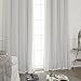 Best Home Fashion Mix & Match Tulle Sheer Lace and Blackout Curtain Set – Stainless Steel Nickel Grommet Top – Vapor – 52