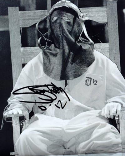 Eminem Electric Chair Autographed Preprint Signed 11x14 Poster Photo