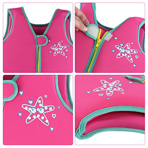 IvyH Kids Life Jacket,Children Swim Vest Float Jacket Swimming Training Buoyancy Aid with Armbands
