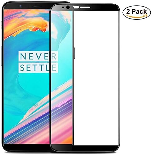 Couls Oneplus 5T Screen Protector,3D Curved Full Coverage [ 9H Hardness] [Anti Scratch] HD Clear Tempered Glass Screen Protector for Oneplus 5t Smartphone (2Pack)