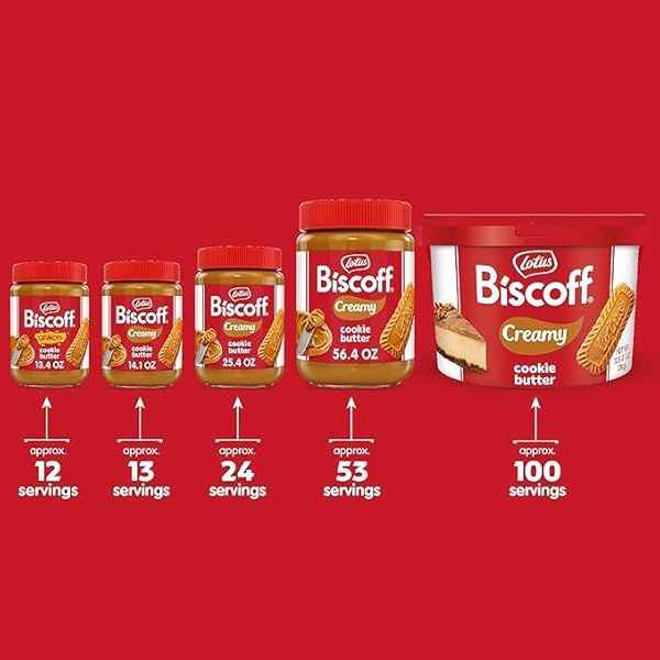 LOTUS BISCOFF COOKIE BUTTER SPREAD, CREAMY, NON GMO + VEGAN, 25.4OZ