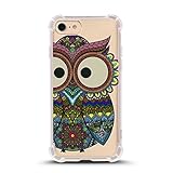 iPhone 7 Shock Absorbent Case (4.7 inch screen), Cute Owl Design