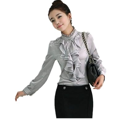 モダンファッションスタイル ラブリーレディース スーツ シャツ 襟