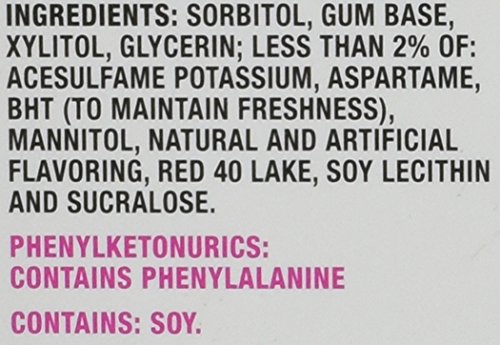 TRIDENT BUBBLEGUM SUGAR-FREE GUM, 14 COUNT (PACK OF 15)