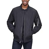 Calvin Klein Men's Quilted Zipper Detail Flight Jacket