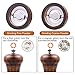 Salt and Pepper Grinder, Manual Wood Salt and Pepper Mill Set with Adjustable Coarseness Ceramic Grinder, Refillable Salt and Pepper Shakers, Fit for All Kinds of Kitchen Spices, 5.5 Inch