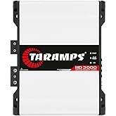 Taramps HD 3000 2 Ohms 3000W RMS Full Range Monoblock Car Audio Amplifier | WIDE FREQUENCY CONTROL: 10Hz-20kHz response with variable HPF, LPF, Gain and Bass Boost for flexible sound tuning.