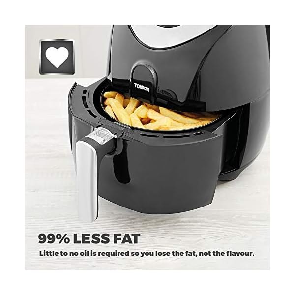 Tower-T17024-Digital-Air-Fryer-Oven-with-Rapid-Air-Circulation-and-60-Min-Timer-43-Litre-Black Tower Vortx T17024 Digital Air Fryer Oven with Rapid Air Circulation and 60 Min Timer, 4.3 Litre, Black