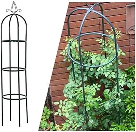 2x Rosenturm Rankhilfe Rankgitter Rosensaule Metall Pergola Obelisk Saule 190cm Set Amazon De Garten