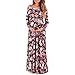 Women's Cowl Neck and Over The Shoulder Ruched Maternity and Nursing Dress by Mother Bee - Made in USA (Extra Large, Floral Black Wine)