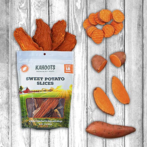 KAHOOTS Sweet Potato Dog Treats Premium All Natural Chews for Dogs Healthy, Grain Free