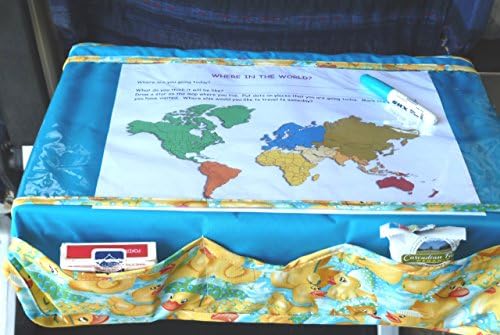 TRAYblecloth Airplane Tray Activity Cover (Aqua2)