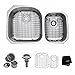 Kraus KBU23 32 inch Undermount 60/40 Double Bowl 16 gauge Stainless Steel Kitchen Sink