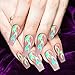 20PCS Flame Stickers for Nails, Flame Reflections Halloween Nail Stickers flame Holographic Nail Stickers for Nails Manicure Tape Adhesive Foils DIY Decoration