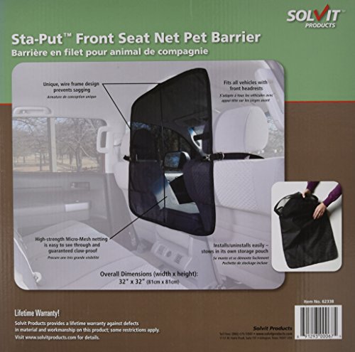 PetSafe Happy Ride Dog Barrier, Front Seat Barrier, For Cars, Trucks and SUVs PetSafe Happy Ride Dog Barrier, Front Seat Barrier, For Cars, Trucks and SUV