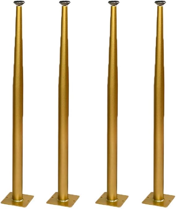 4 Möbelbeine, Möbelfüße Tischbeine Tischfüße Straight Cone