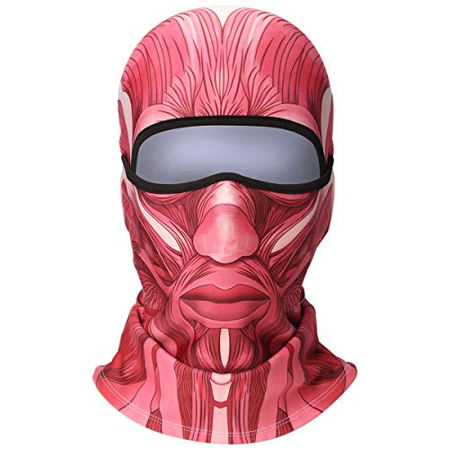 JIUSY 3D Animal Fleece Neck Warmer Thermal Windproof Balaclava Face Mask Protection Hood Cover for Ski Snowboard Skateboard Cycling Motorcycle Music Festivals Raves Halloween Party Men Women #1