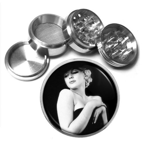 63mm-25-4-Pc-Aluminum-Sifter-Magnetic-Herb-Grinder-Marilyn-Monroe-Design-045