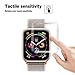 [2 Pack] Fotbor [Full Coverage] [Full Glue] Compatible for Apple Watch 40mm Series 4 Tempered Glass Screen Protector, Anti-Scratch HD Clear Anti-Bubble for iWatch 40mm Screen Protector